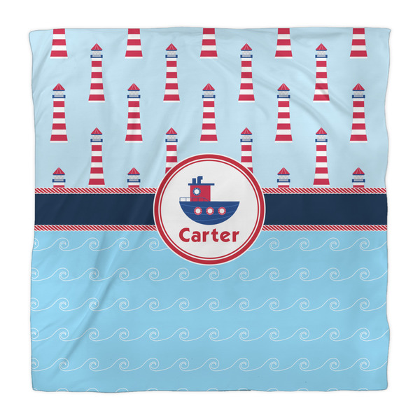 Light House & Waves Comforter - Queen - Front