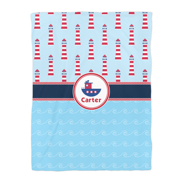 Light House & Waves Comforter - Twin - Front