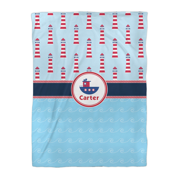 Light House & Waves Comforter - Twin XL - Front