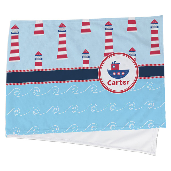 Custom Light House & Waves Cooling Towel (Personalized)