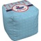 Light House & Waves Cube Poof Ottoman (Top)