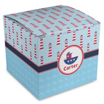 Light House & Waves Cube Favor Gift Boxes (Personalized)