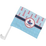 Light House & Waves Car Flag - Small w/ Name or Text