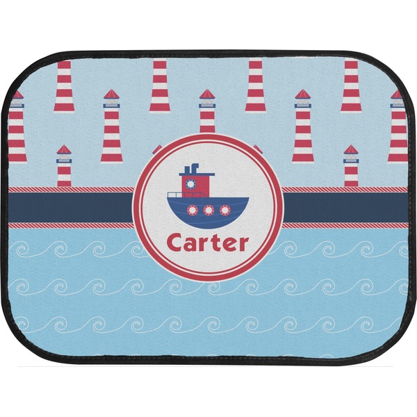 Light House & Waves Custom Car Floor Mats (Back Seat)