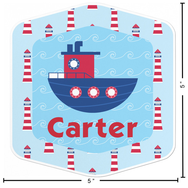 Light House & Waves Custom Shape Iron On Patches - L - APPROVAL