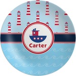 Light House & Waves Melamine Plate (Personalized)