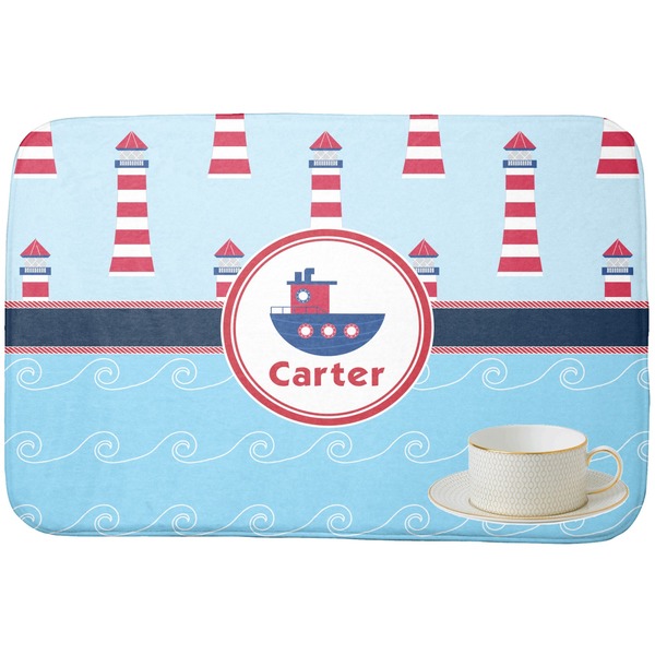 Light House & Waves Dish Drying Mat