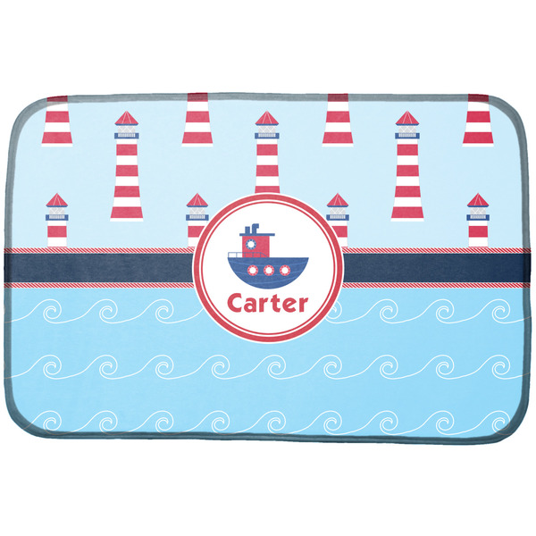 Custom Light House & Waves Dish Drying Mat (Personalized)
