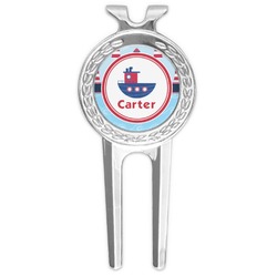 Light House & Waves Golf Divot Tool & Ball Marker (Personalized)