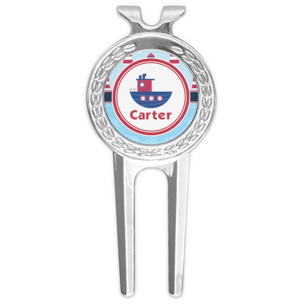 Custom Light House & Waves Golf Divot Tool & Ball Marker (Personalized)
