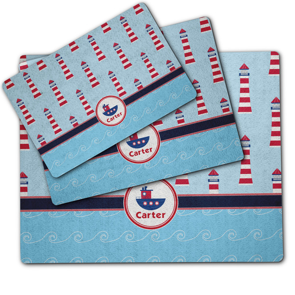 Light House & Waves Dog Food Mat - MAIN (sm, med, lrg)