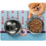 Light House & Waves Dog Food Mat - Small w/ Name or Text