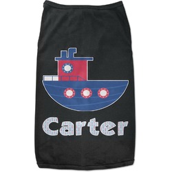 Light House & Waves Black Pet Shirt (Personalized)