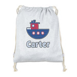 Light House & Waves Drawstring Backpack - Sweatshirt Fleece - Double Sided (Personalized)