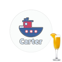 Light House & Waves Printed Drink Topper - 2.15" (Personalized)