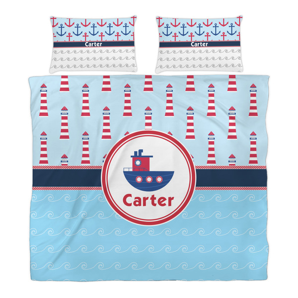 Light House & Waves Duvet Cover Set - King - Alt Approval