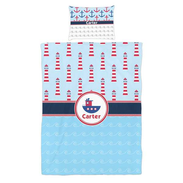 Light House & Waves Duvet Cover Set - Twin - Alt Approval