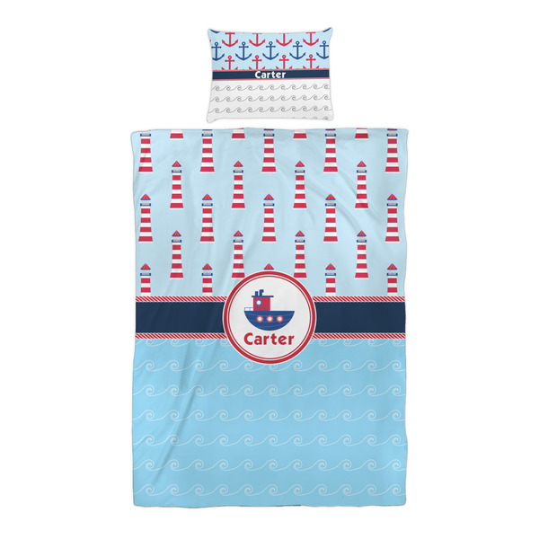 Light House & Waves Duvet Cover Set - Twin XL - Alt Approval