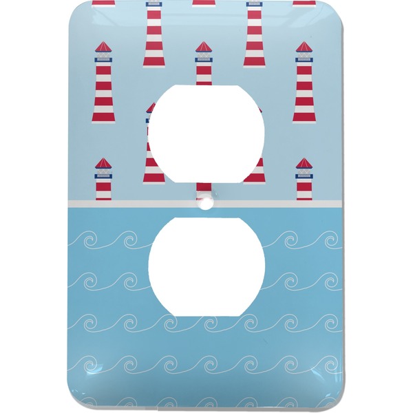 Custom Light House & Waves Electric Outlet Plate