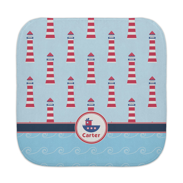 Custom Light House & Waves Face Towel (Personalized)