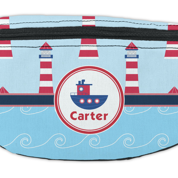 Light House & Waves Fanny Pack - Closeup