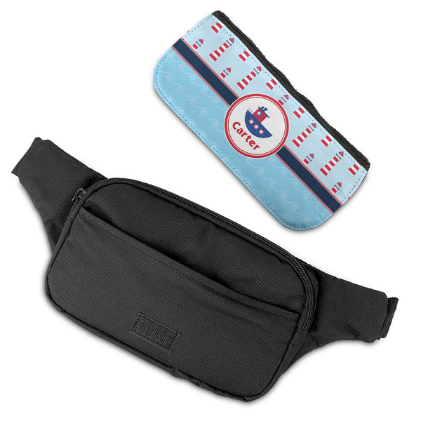 Light House & Waves Fanny Packs - FLAT (flap off)