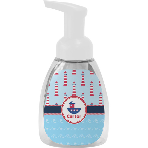 Custom Light House & Waves Foam Soap Bottle (Personalized)