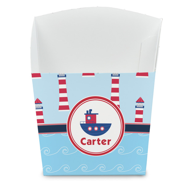 Custom Light House & Waves French Fry Favor Boxes (Personalized)