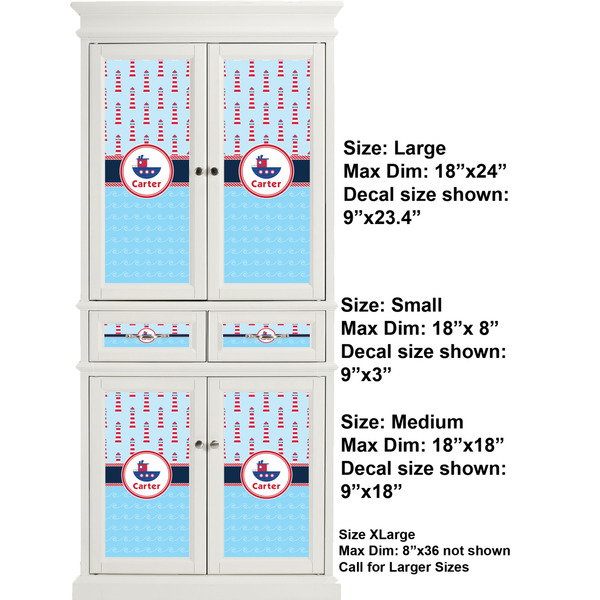 Light House & Waves Full Cabinet (Show Sizes)