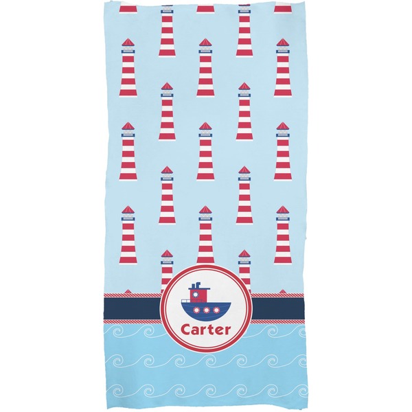 Light House & Waves Full Sized Bath Towel - Apvl