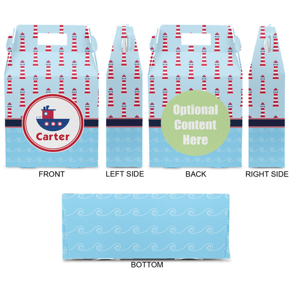 Light House & Waves Gable Favor Box - Approval