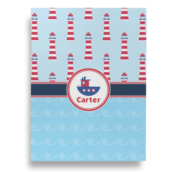 Light House & Waves Garden Flags - Large - Single Sided - FRONT