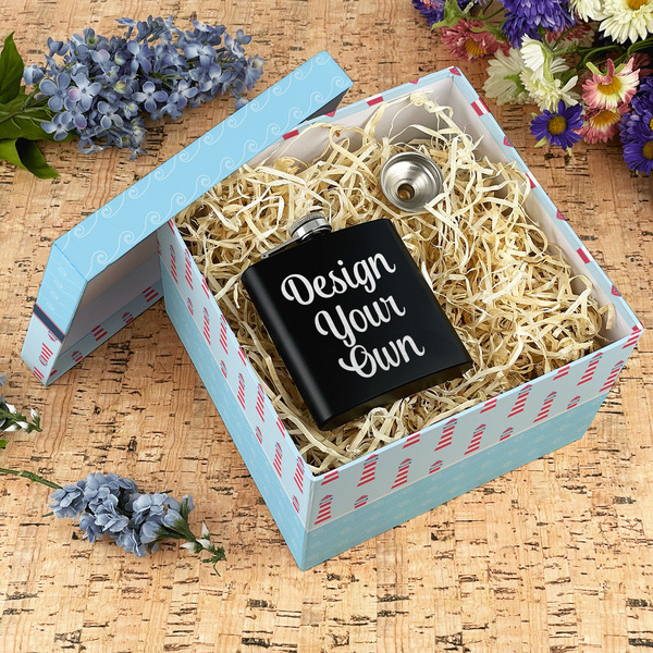 Light House & Waves Gift Boxes with Lid - Canvas Wrapped - X-Large - In Context