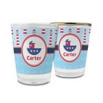 Light House & Waves Glass Shot Glass - 1.5 oz (Personalized)