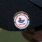 Light House & Waves Golf Ball Marker Hat Clip - Gold - On Hat