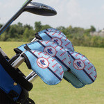 Light House & Waves Golf Club Iron Cover - Set of 9 (Personalized)