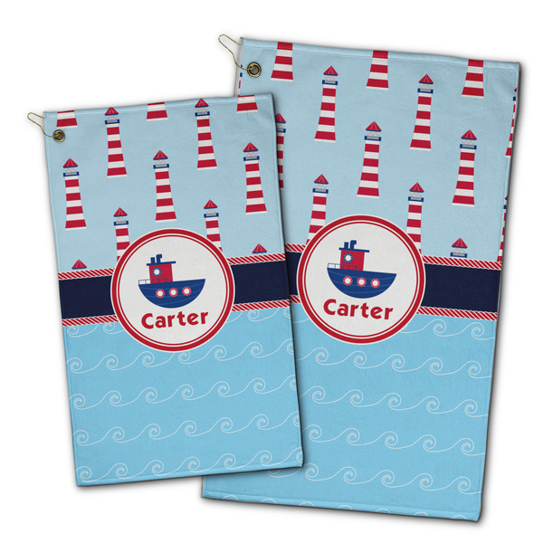 Light House & Waves Golf Towel - PARENT (small and large)