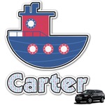 Light House & Waves Graphic Car Decal (Personalized)