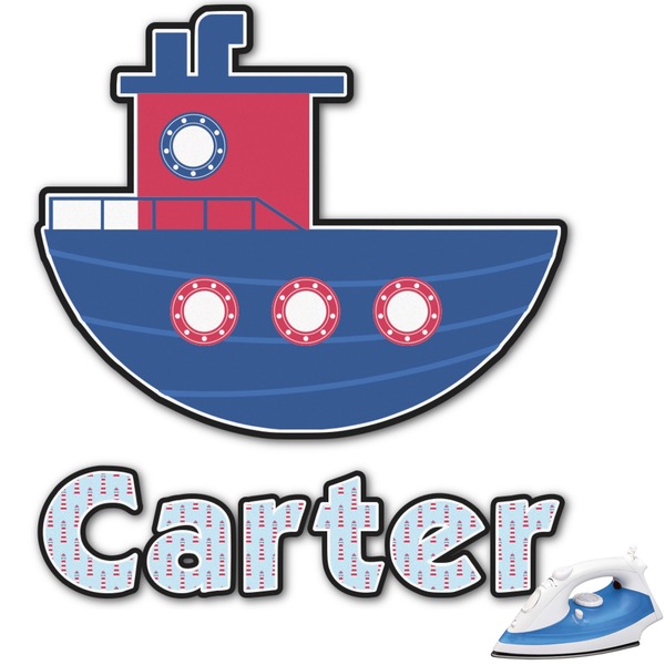 Custom Light House & Waves Graphic Iron On Transfer - Up to 15"x15" (Personalized)