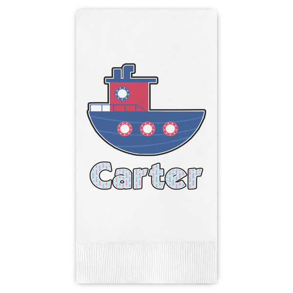 Custom Light House & Waves Guest Towels - Full Color (Personalized)