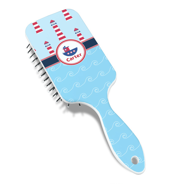 Light House & Waves Hair Brush - Angle View