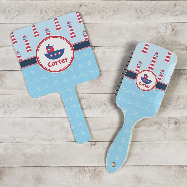 Light House & Waves Hand Mirrors - In Context