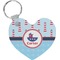 Light House & Waves Heart Keychain (Personalized)