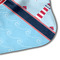 Light House & Waves Hooded Baby Towel- Detail Corner