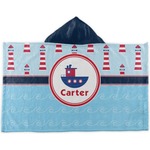 Light House & Waves Kids Hooded Towel (Personalized)