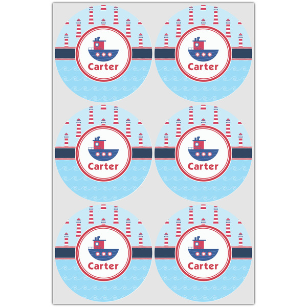 Light House & Waves Icing Circle - Large - Set of 6