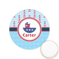 Light House & Waves Printed Cookie Topper - 1.25" (Personalized)