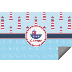 Light House & Waves Indoor / Outdoor Rug - 3'x5' (Personalized)