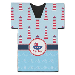 Light House & Waves Jersey Bottle Cooler (Personalized)