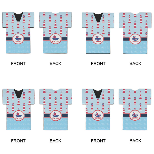 Light House & Waves Jersey Bottle Cooler - Set of 4 - APPROVAL